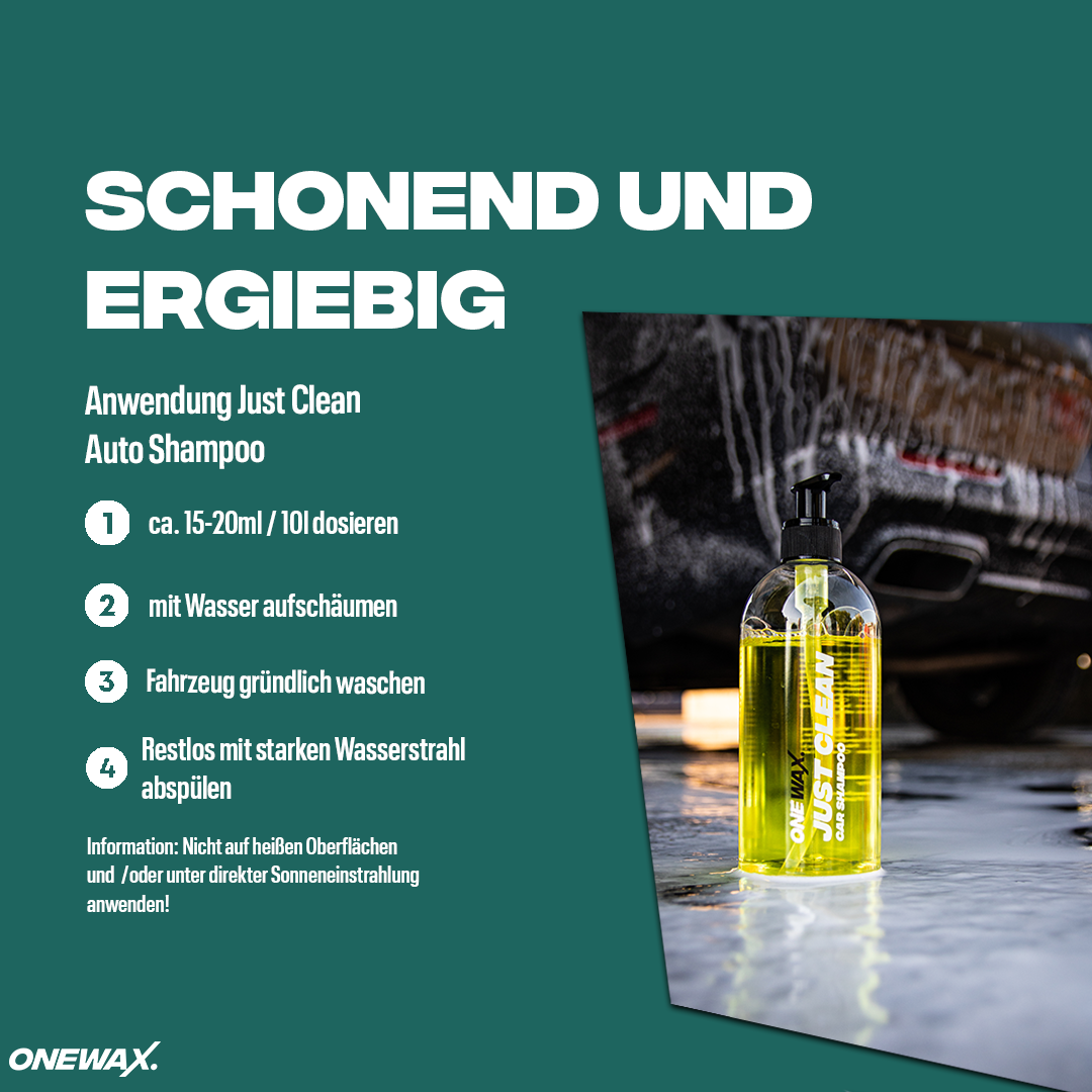 JUST CLEAN AUTO SHAMPOO